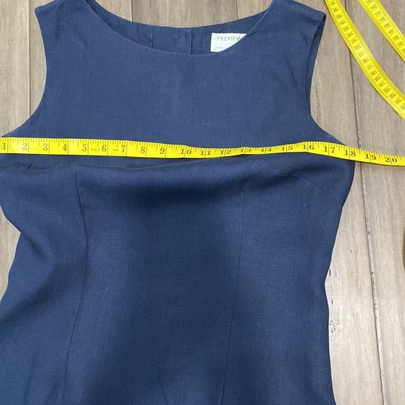 Vintage‎ preview Collection 100% linen maxi dress - Picture 8 of 8